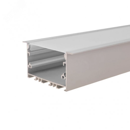 Комплект врезного алюминиевого профиля с рассеивателем 62х32мм 1м