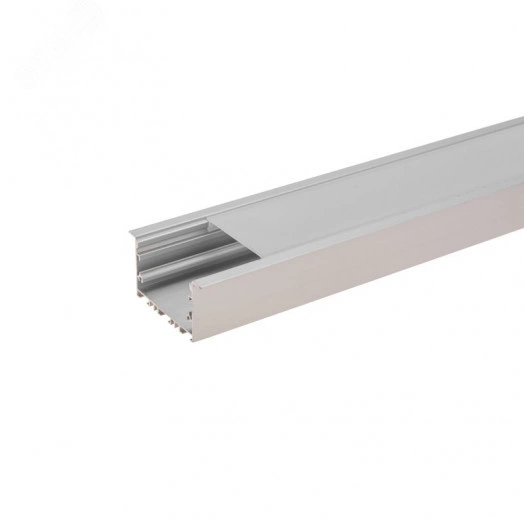 Комплект врезного алюминиевого профиля с рассеивателем 62х32мм 1м