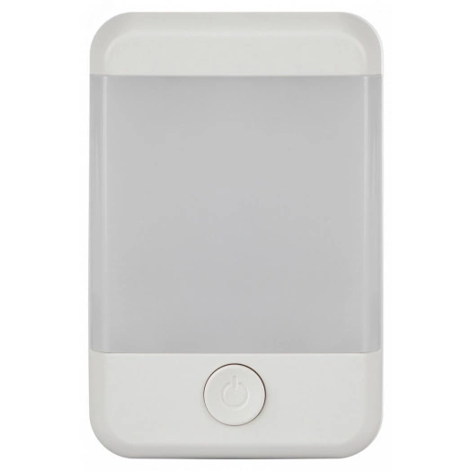 Ночник - светильник светодиодный NN-624-SW-W в розетку с выключателем белый