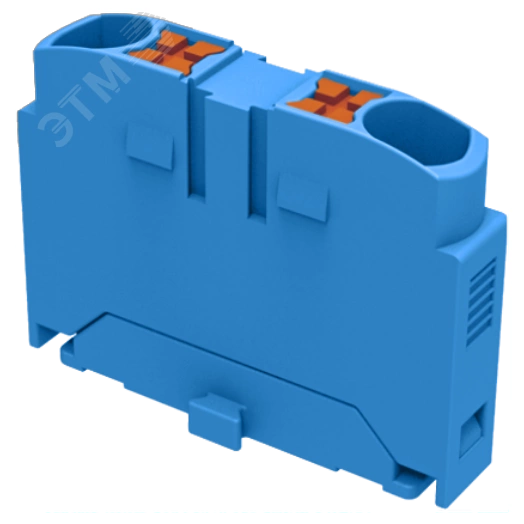 Блок распределит. TP Push-in, 2 точки подключения, сечение 2,5 мм. кв., синяя