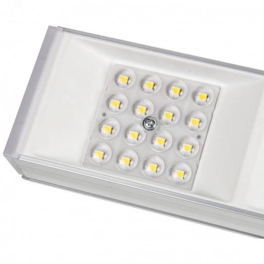 Светильник светодиодный ULO-EL120B-100W/4000K/K SILVER LINKABLE накладной соединяемый (4000K) Корпус серебристый Угол 60 градусов