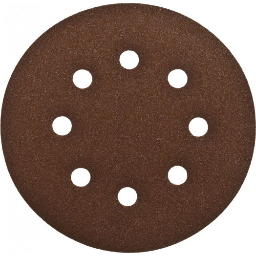 Круг шлифовальный ''СТАНДАРТ'' из абразивной бумаги на велкро основе, 6 отв., Р120, 150мм, 5шт