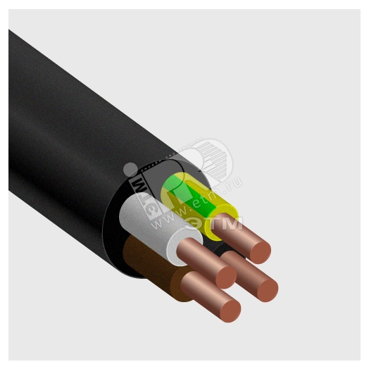Кабель силовой  ВВГ-нг(А) 4х4 ТРТС