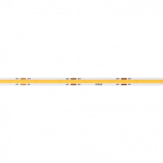 Лента COB-X320-8мм 24V White6000(8 W/m, IP20, CSP, 5м) (-)