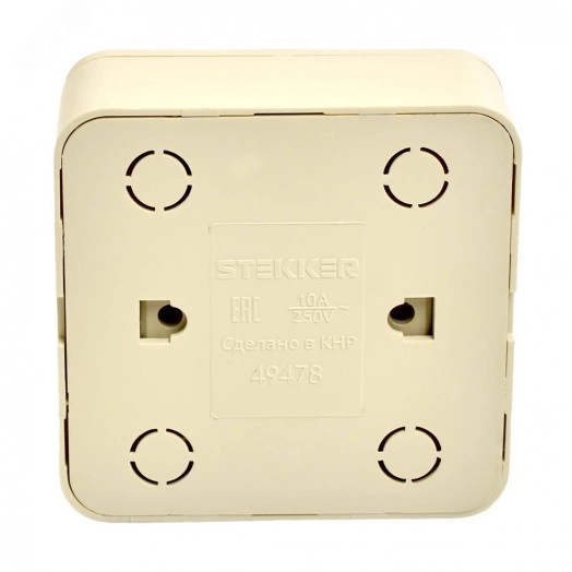 Переключатель 1-клавишный 250В 10А серия София слоновая ксоть STEKKER