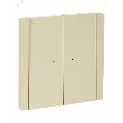 FORTE&PIANO Выключатель 2-клавишный проходной с индикацией 10А FP408 ваниль IEK