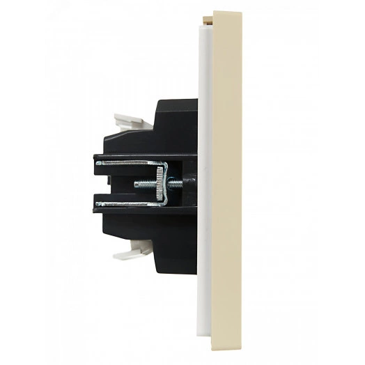 FORTE&PIANO Выключатель 2-клавишный проходной с индикацией 10А FP408 ваниль IEK