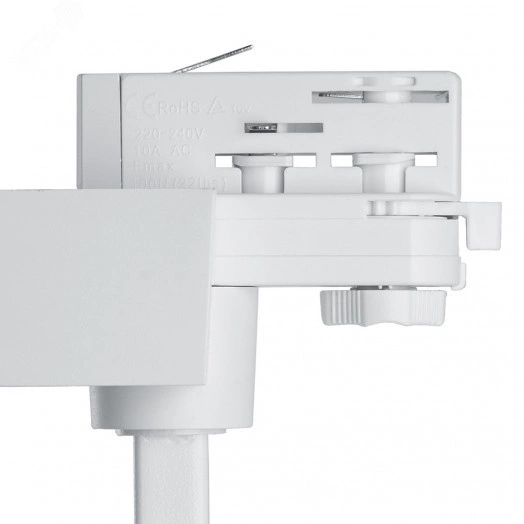 Светильник светодиодный трековый на шинопровод ДПО-40w 4000К 3600Лм трехфазный белый