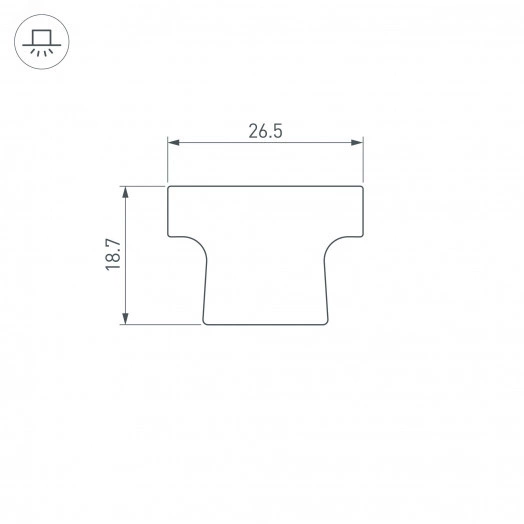Экран ARH-FLOOR27-H28 OPAL (пластик)