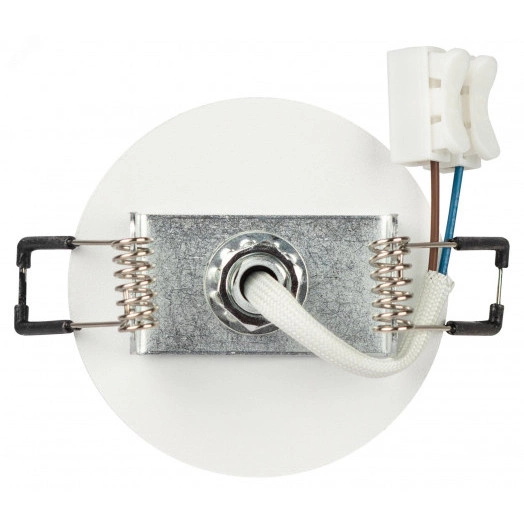 Светильник встраиваемый алюминиевый KL106 WH/SL MR16 GU5.3 белый/серебро матовый