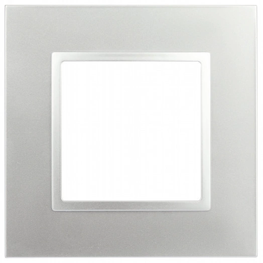 Рамка для розеток и выключателей Elegance 14-5011-03 Classic, на 1 пост, алюминий