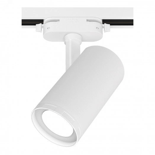 Светильник трековый, накладной, светодиодный, ARTLINE, поворотный, с регулировкой фокуса, цилиндр, 57x57x135mm, 10Вт, 850Лм, 4000К, 230В, алюминий, 5,5м, белый, 59737 1, Ritter