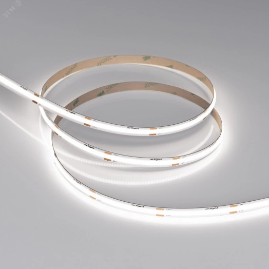 Лента COB-X480-8мм 24V White6000 (8 W/m, IP20, CSP, 5м) (-)