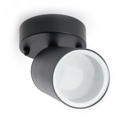 Светильник ДБУ GU10 без лампы наклонный IP54 черный
