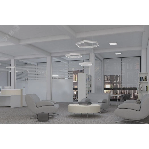 Светильник LED Effect СТРЕЛА R6 72Вт 4600лм 5000К IP20 КСС Д подвесные, DALI