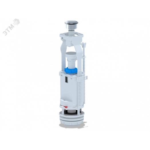 Арматура спускная для бачка унитаза ручка шток с хромированной кнопкой