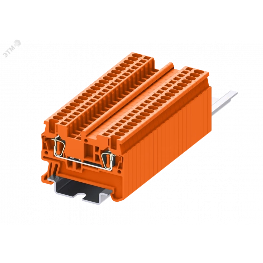 Клемма TC 1-1 пружинная, сечение 1,5 мм. кв., оранжевая