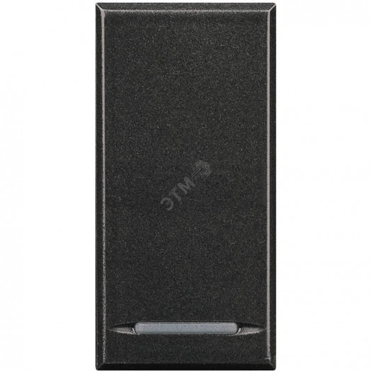 Axolute Кнопка электронная 1 модуль темный