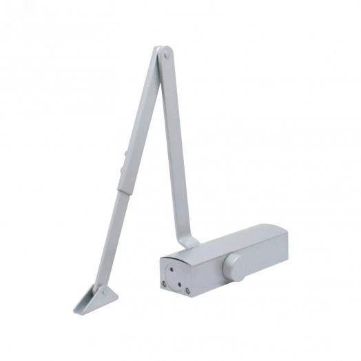 Доводчик дверной БУЛАТ PROFI  ДД 802/3 А-S (40-90 кг) серебро, морозостойкий