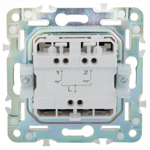 SKANDY Выключатель жалюзи 10А SK-V12Sa песочный IEK