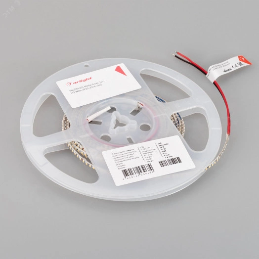 Лента MICROLED-M266-4мм 24V Warm3500 (12 W/m, IP20, 2216, 5м) (узкая)