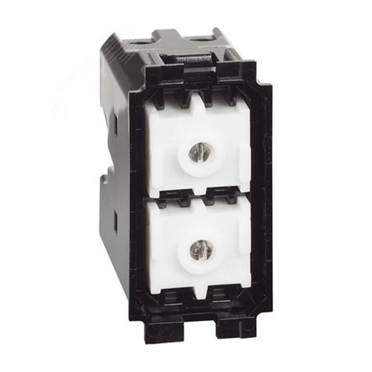 LIVING NOW. Выключатель кнопочный двойной без фиксации.10А ~250В.1 модуль