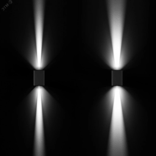 Светильник LGD-WALL-VARIO-S104x129-2x6W Day4000 (BK, 1-80 deg) (Arlight, IP54 Металл, 3 года)
