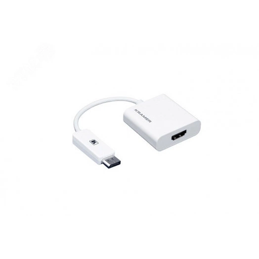 Переходник активный DisplayPort M на HDMI F, 4К60 4:4:4 и HDCP 2.2, белый