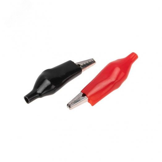 Зажим 'крокодил' 5 А 56 мм в изоляторе,