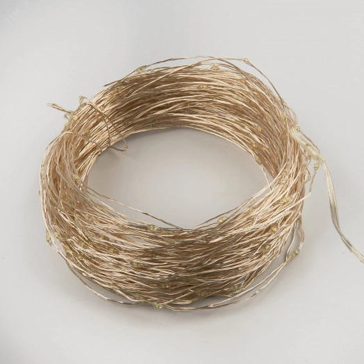 Гирлянда светодиодная Роса 50м 500 светодиодов Пульт ДУ (в/к) Провод прозрачный ULD-S5000-500/DTA/RC WHITE IP44 DEW