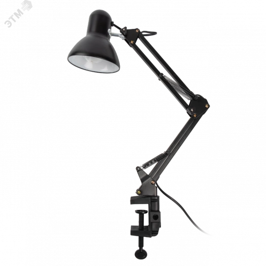 Светильник настольный TBL-01 Е27 на струбцине черный