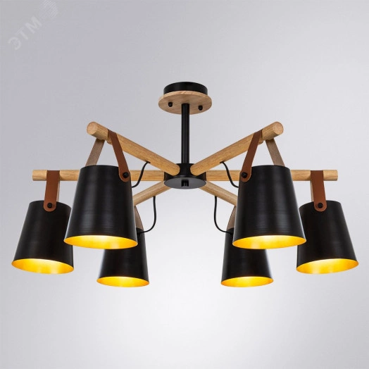 Люстра Подвесная Arte Lamp THOMAS A7032PL-6BK 6*E27 Металл Чёрный