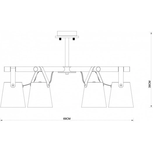 Люстра Подвесная Arte Lamp THOMAS A7032PL-6BK 6*E27 Металл Чёрный