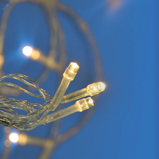 Занавес светодиодный 1,5х1,5м 100 светодиодов теплый Провод прозрачный ULD-C1515-100/DTA WA RM WHITE IP20