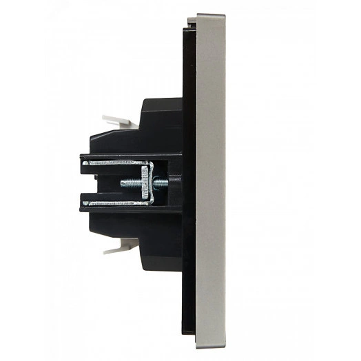 FORTE&PIANO Выключатель 2-клавишный 10А FP505 сталь IEK