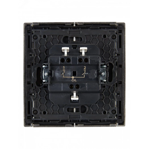 FORTE&PIANO Выключатель 2-клавишный 10А FP505 сталь IEK