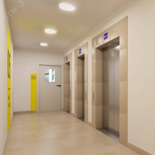 Светильник светодиодный ДБО-15w с датчиком 4000К 1200Лм круглый белый