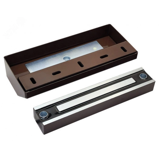 Замок электромагнитный ALM-350FT-12/24V, усилие удержания якоря 350 кгс, влагозащищенный, коричневый