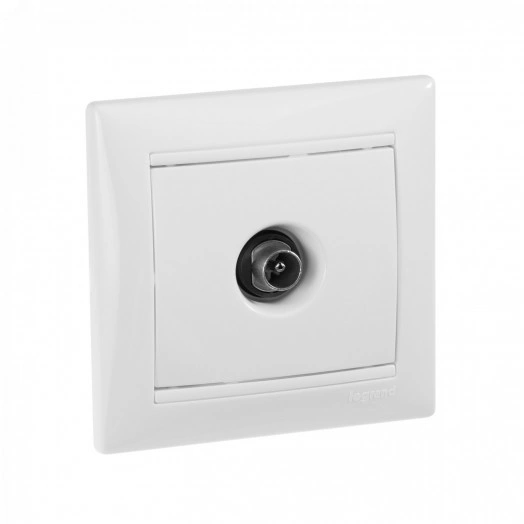 VALENA Розетка телевизионная ТV 2400мГц белая