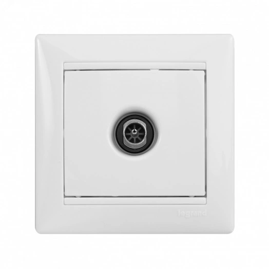 VALENA Розетка телевизионная ТV 2400мГц белая