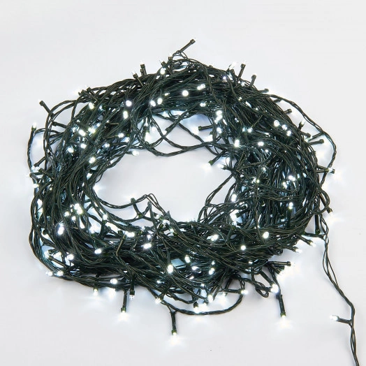 Гирлянда светодиодная 50м 500 светодиодов Провод зеленый ULD-S5000-500/DGA WHITE IP20