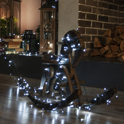 Гирлянда светодиодная 50м 500 светодиодов Провод зеленый ULD-S5000-500/DGA WHITE IP20