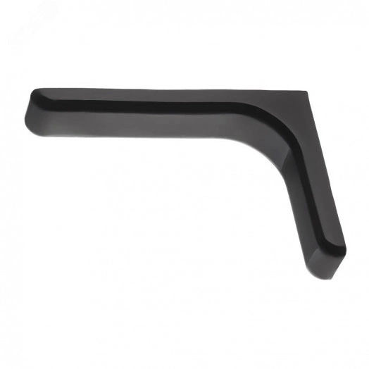 Консоль с декоративной накладкой, 120 мм, черный (1 шт)  - накл.