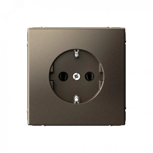 ARTGALLERY розетка с заземлением, 16А, механизм, мокко