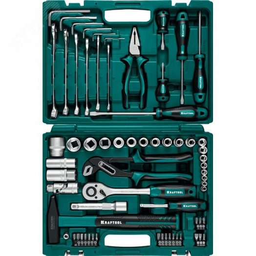 Набор инструмента универсальный EXTREM-66, 66 предм., (1/2''+1/4'')