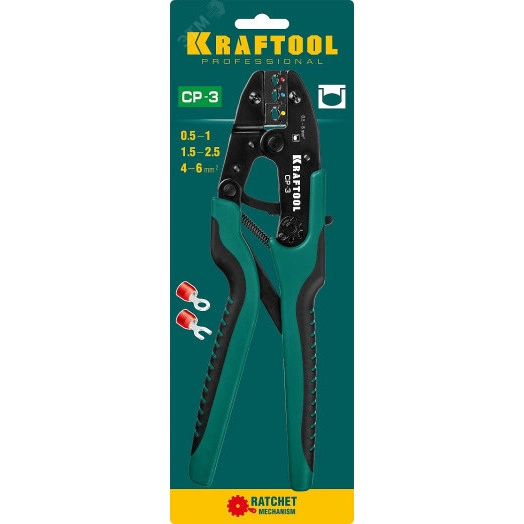 Пресс-клещи CP-3 для изолированных наконечников и соединительных муфт 0.5 - 6 мм2