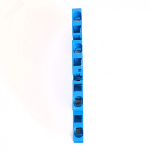 Зажим пружинный, 4-проводной проходной 2 уровня ЗНИ - 4.0, JXB ST 4, синий LD555-2-40