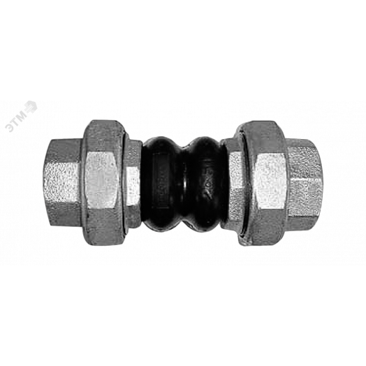 Вставка гибкая (компенсатор) DN 1 1/2' PN10, муфтовая