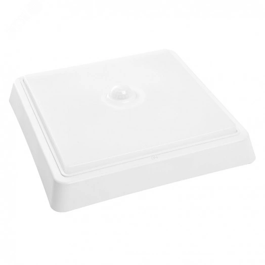 Светильник светодиодный ДБО-25w с датчиком 6500К 2000Лм квадратный белый