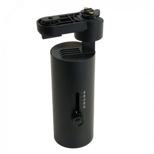 Светильник трековый на шинопровод ДПО GU10 без лампы черный с регулируемым углом освещения 45-110 гр.